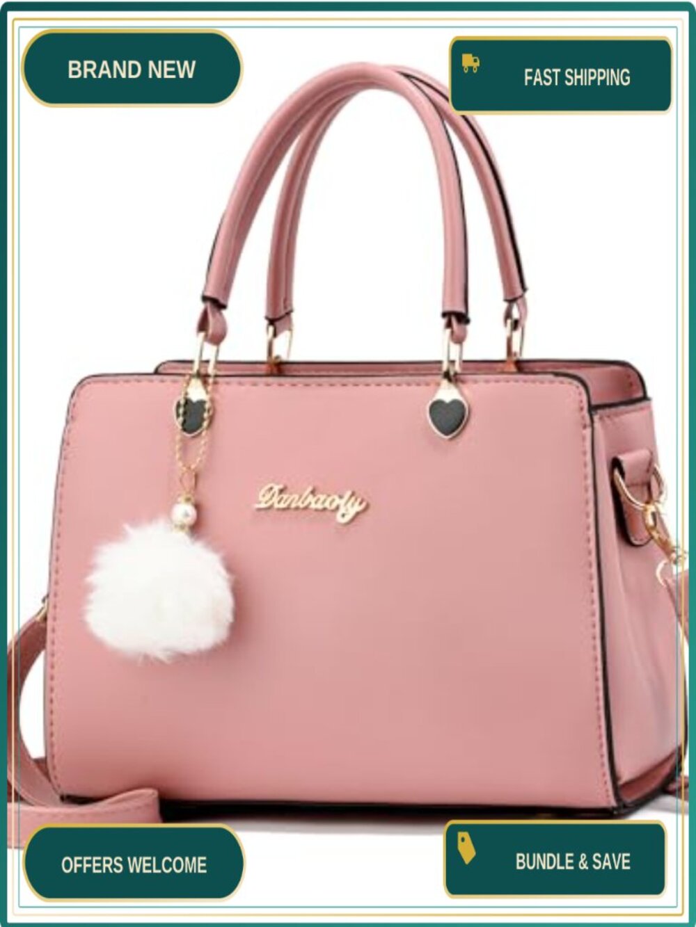 Xiaoyu PU Leather Small Satchel Crossbody Handbag Top Handle Purse